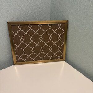 Decorative framed fabric wall art / display frame / notes or memo board - SALE!